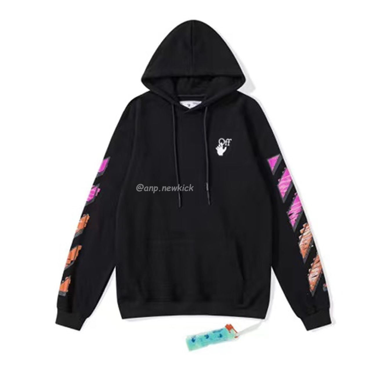 Off White Marker Hoodie Black Fuchsia Red Beige (14) - newkick.cc